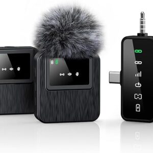 3-in-1 Mini Microphone for iPhone, Android, Camera - 328ft Long Range,