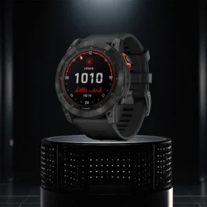 Garmin Fenix 7X Solar Multisport GPS Watch, Slate Grey with Black Band