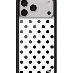 Polka Dot | White and Black iPhone Case